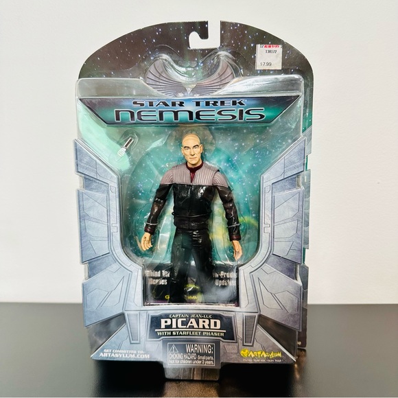 Star Trek Nemesis CAPTAIN JEAN-LUC PICARD Figure Art Asylum 2002 - NEW SEALED! - Picture 2 of 8